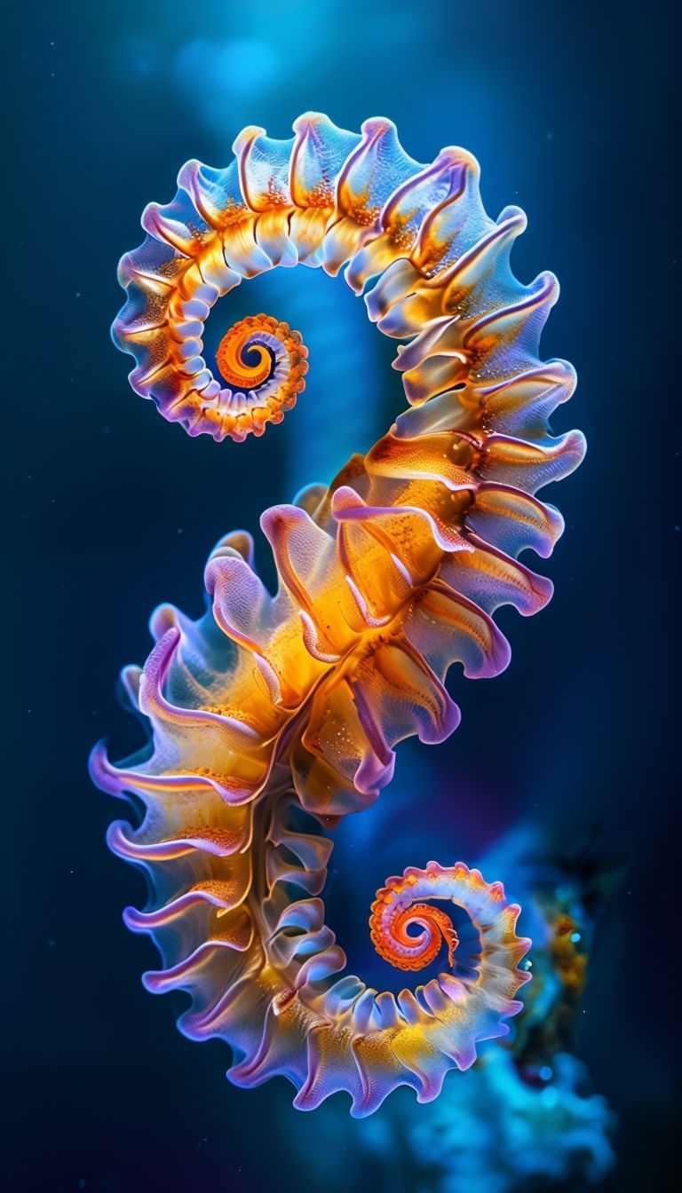 Captivating Macro Photography of a Colorful Marine Invertebrate Mobile Wallpaper