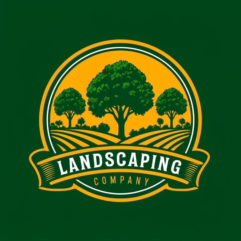 Modern Vector Landscape Company Logo Design