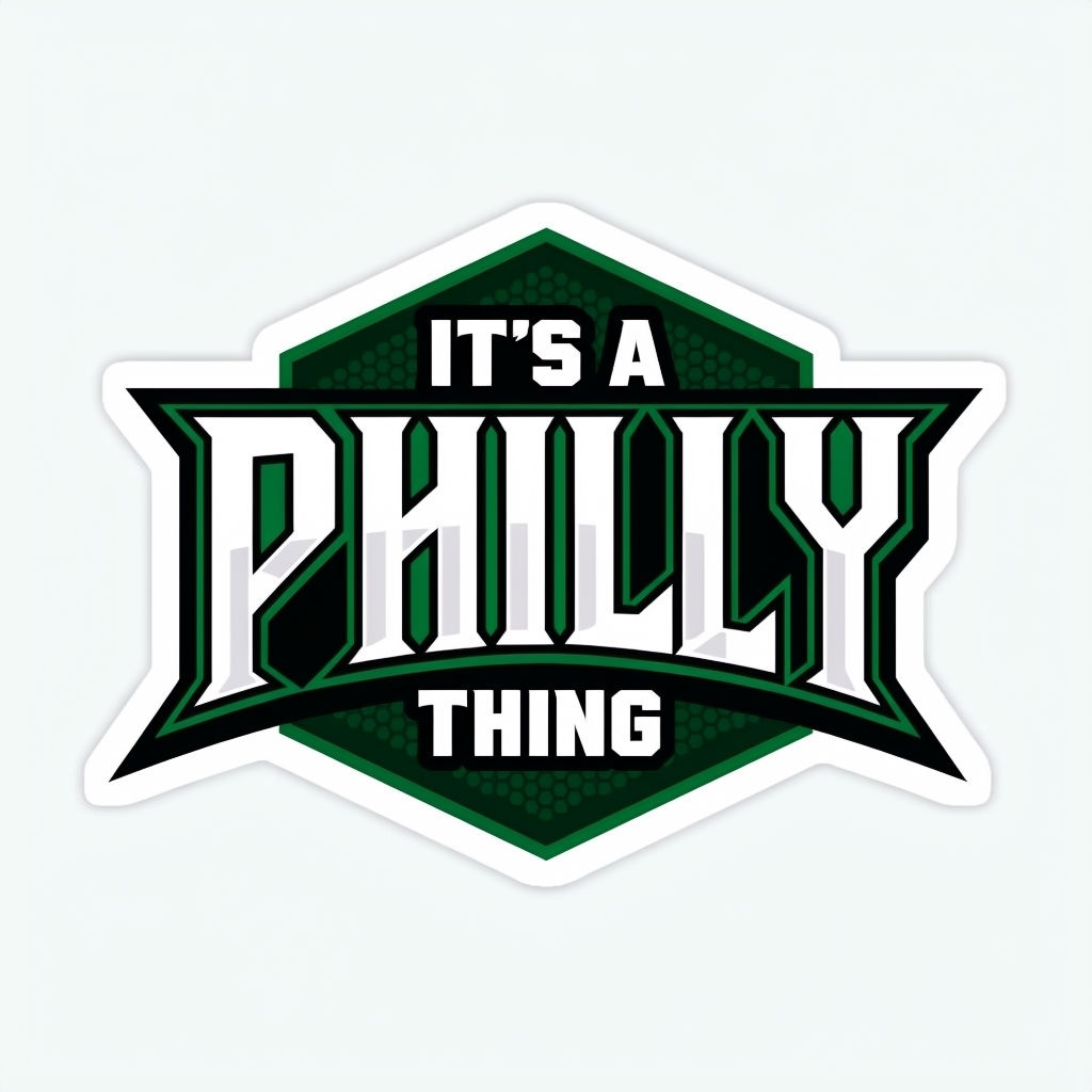 Stylish It's A Philly Thing Typography Sticker