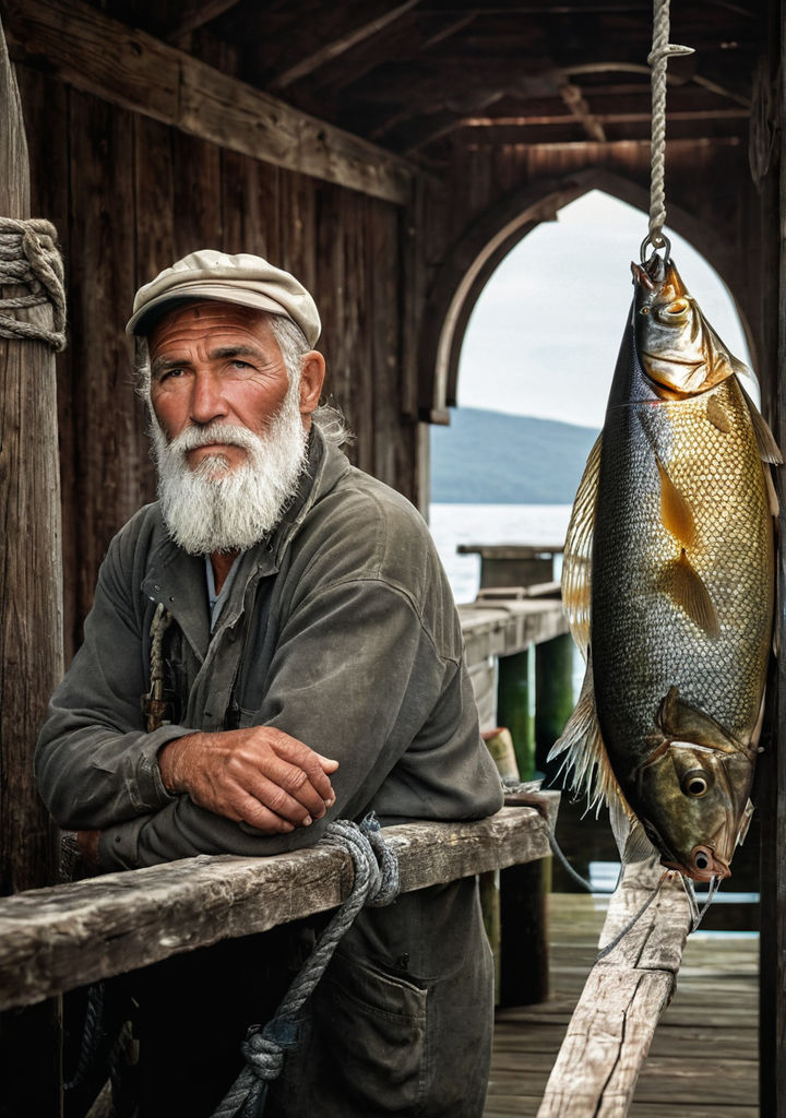 Boys with fishing rod and caught fish - Stock Image - F019/1325 - Science  Photo Library