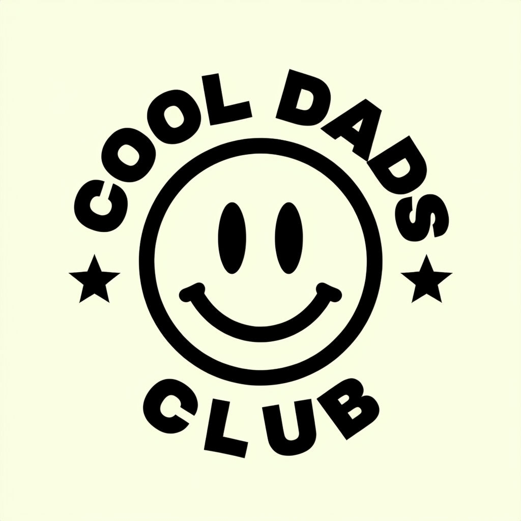 Cool Dads Club Cheerful Smiley Face T-Shirt