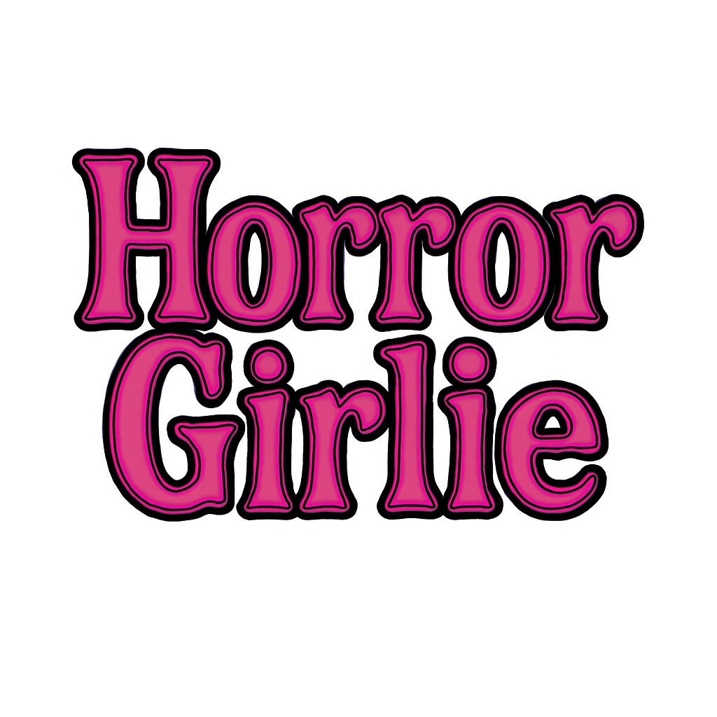 Horror Girlie Bold Magenta Text Graphic Design Sticker