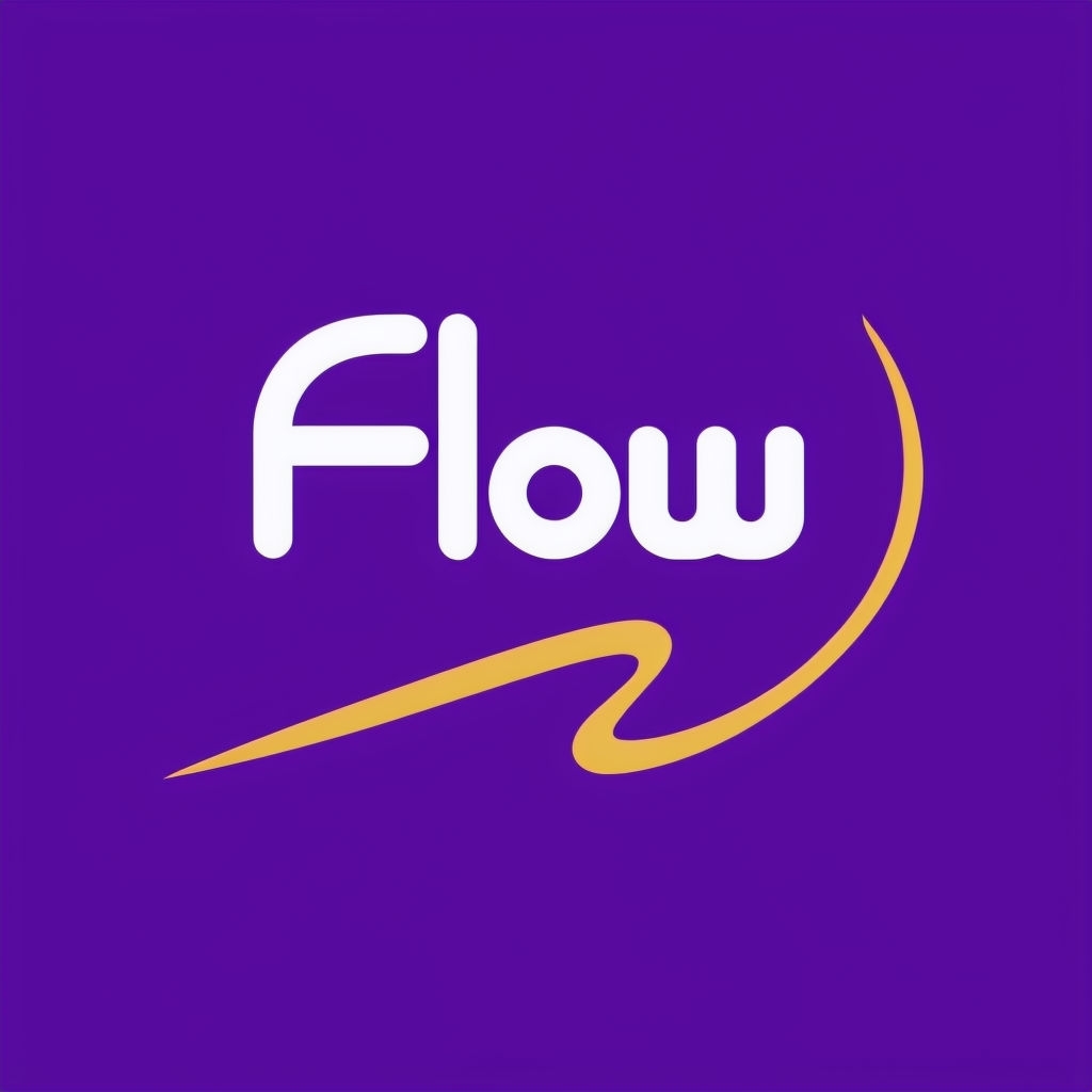 Modern Minimalist Flow Logo Design with Elegant Curved Line
