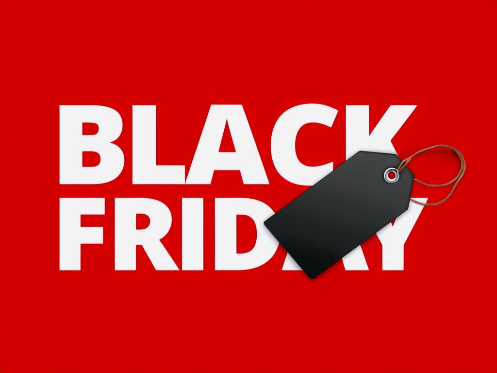 Bold Black Friday Minimalist Graphic Design Social Media Post