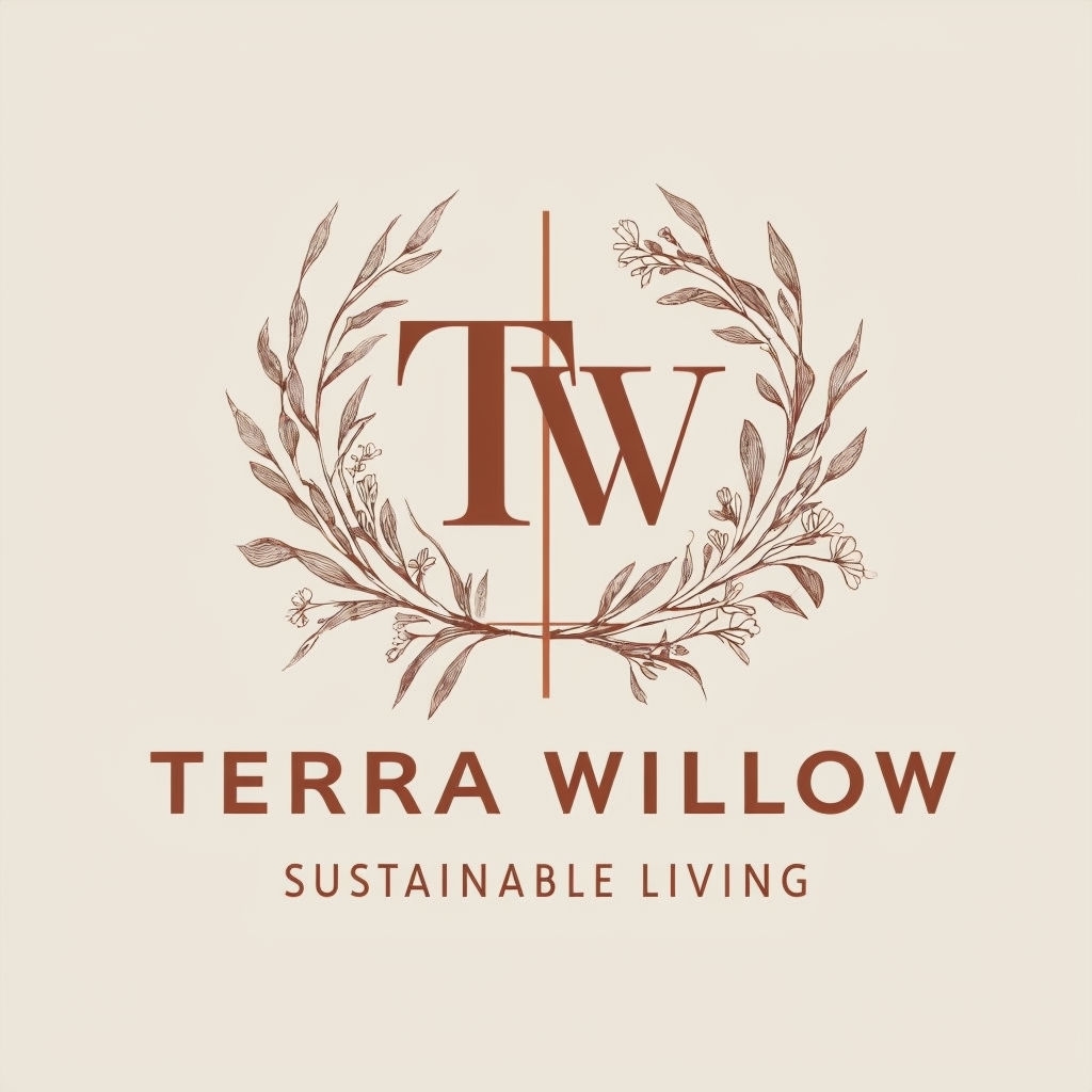 Elegant TW Monogram with Botanical Elements for Sustainable Living Monogram