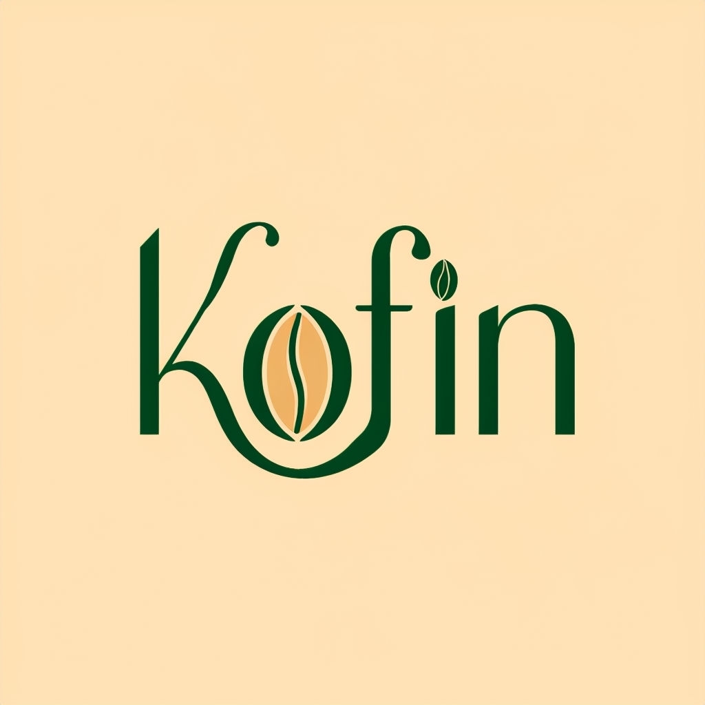 Elegant Minimalist Kofin Coffee Logo Design