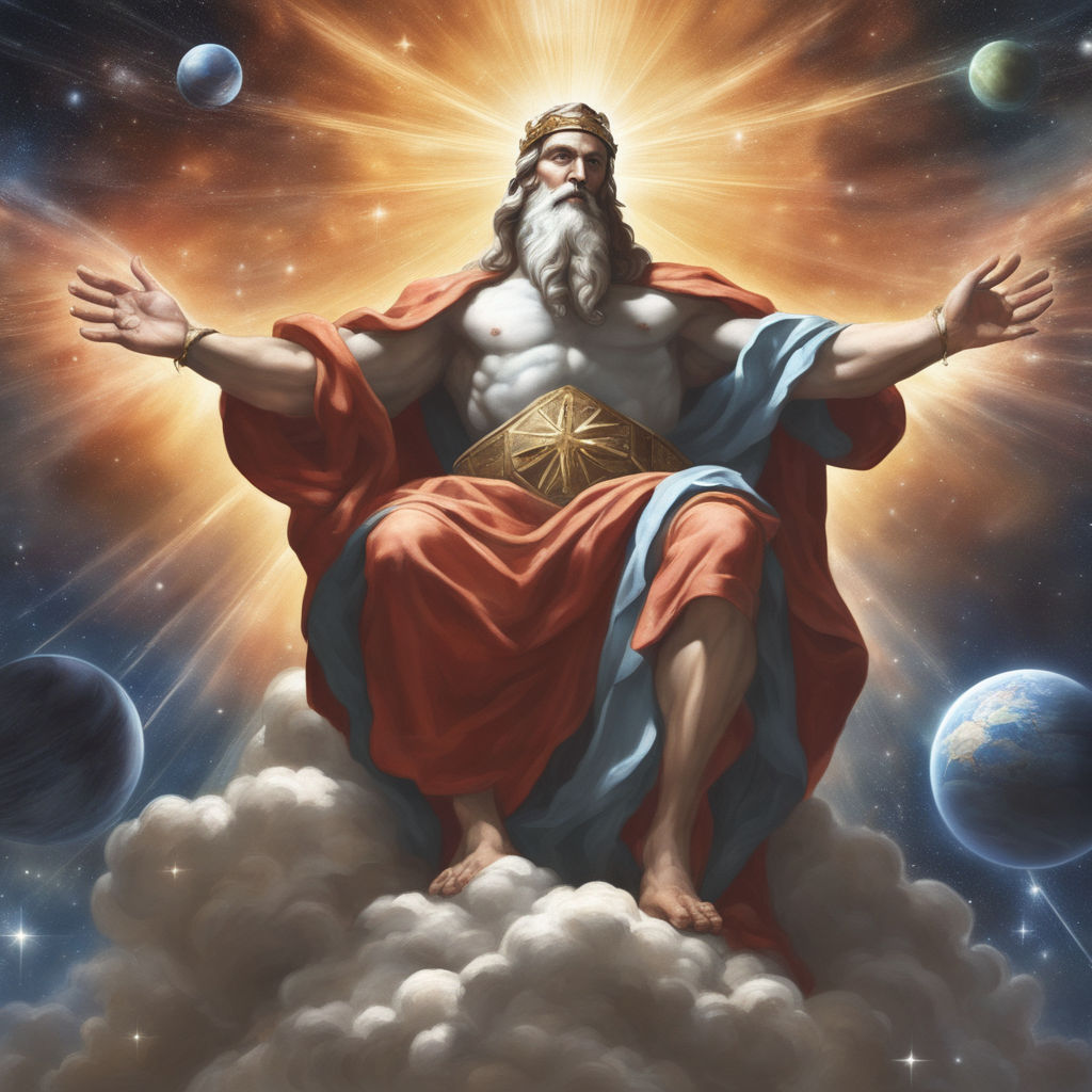 God of Christian crating the universe by Shubham Saket - Playground