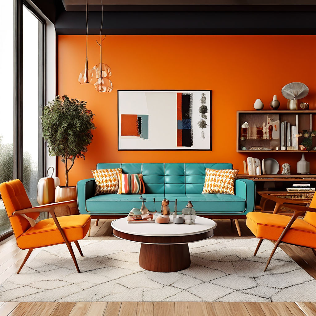 113. Vintage modern living room with mid-century furniture by trond ...