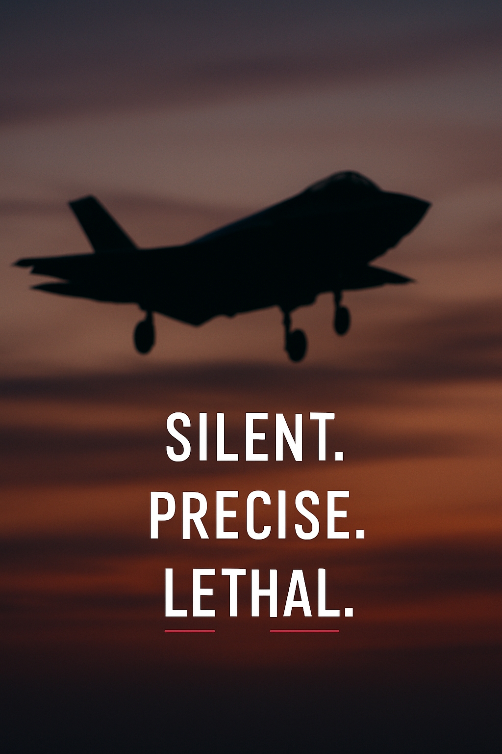 Striking Silhouette of Jet Aircraft Against Dramatic Sunset Sky Mobile Wallpaper