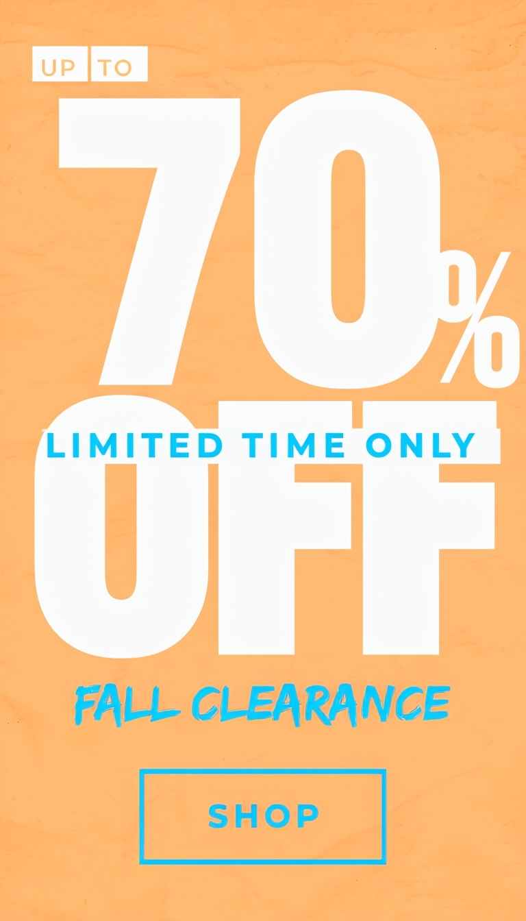 Minimalist Fall Clearance Sale Promotion Advertisement Ads