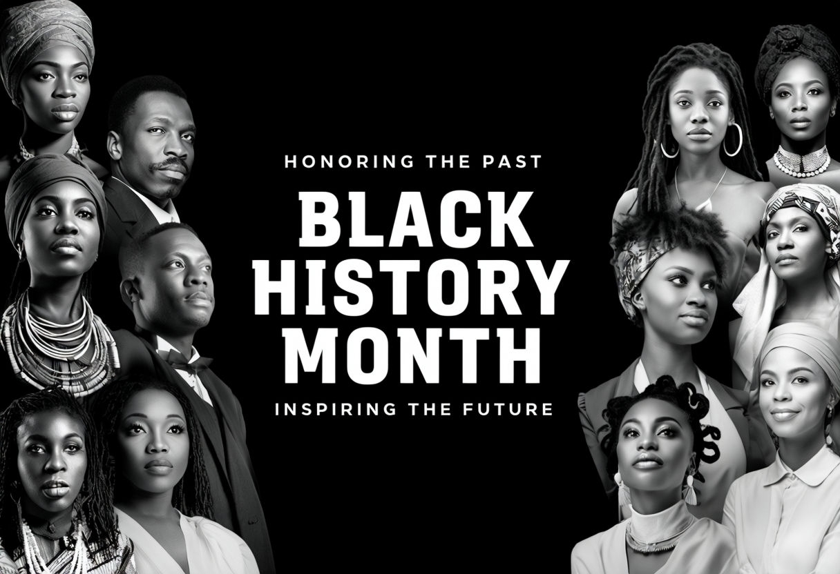 Celebrating Black History Month: Honoring the Past and Inspiring Future Social Media Post