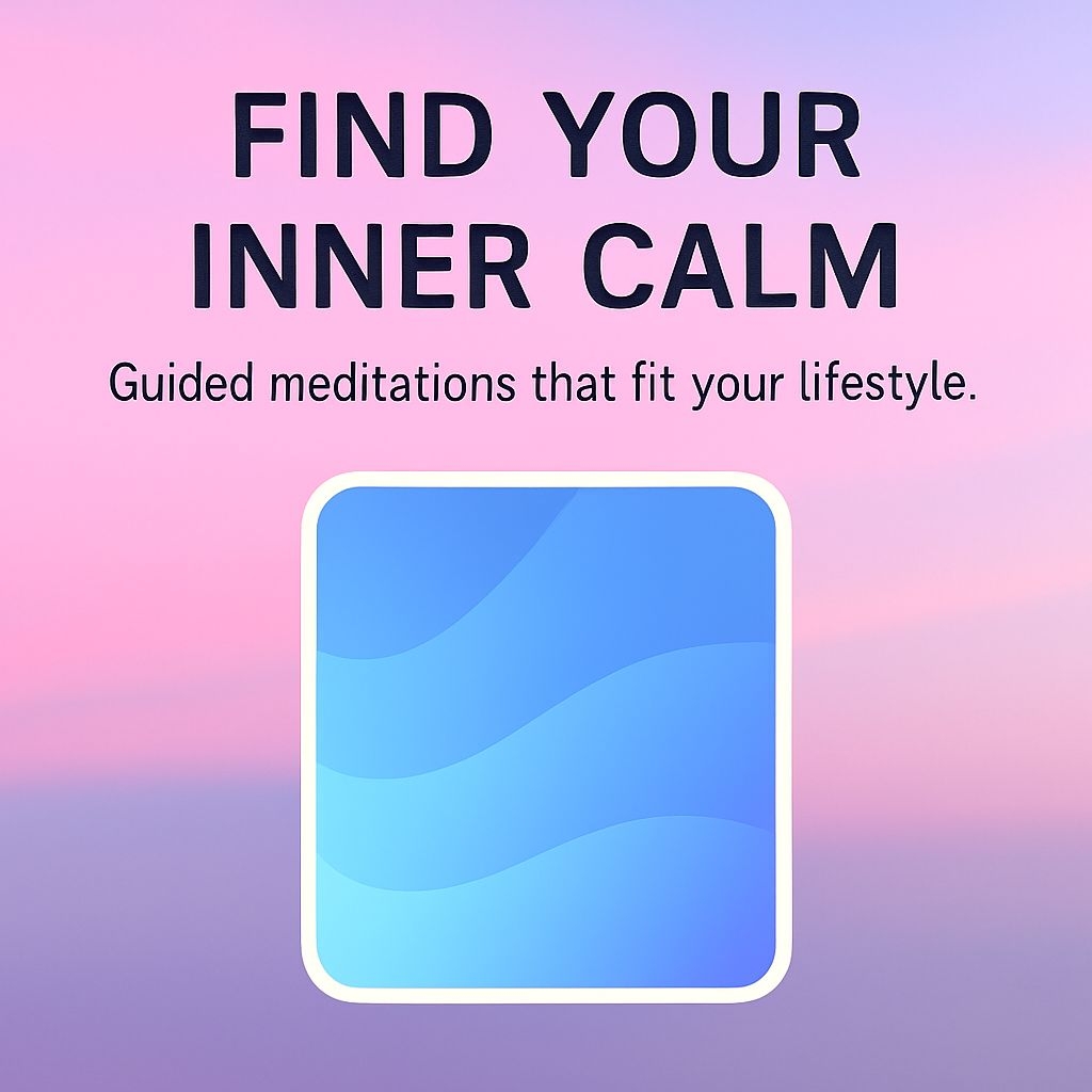 Find Your Inner Calm Digital Meditation Advertisement