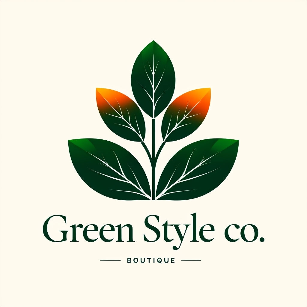 Stylish Minimalist Plant Logo for Green Style Boutique