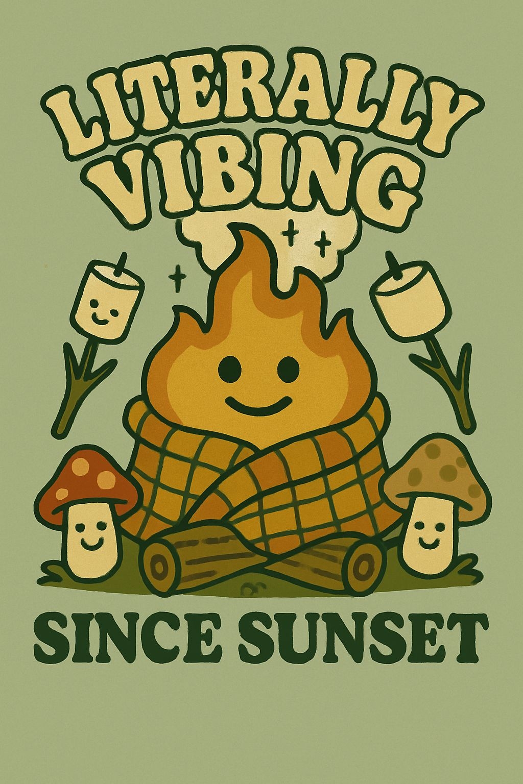 VIBING RETRO FOREST shirt