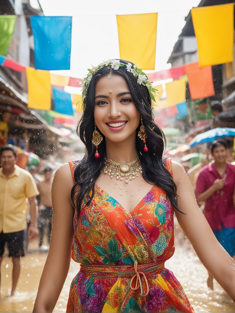 perfect hollywood actress Candice Patton covered with gulal during holi  celebration.