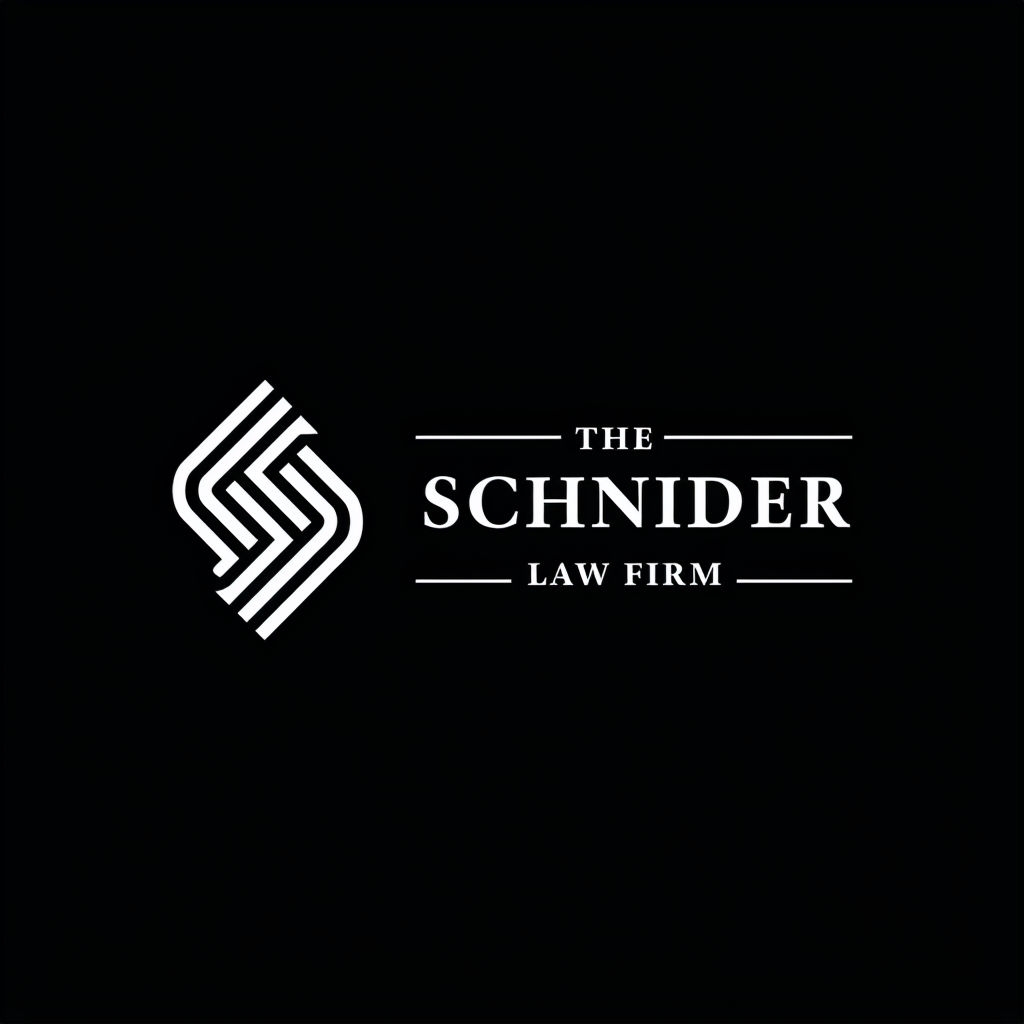 Minimalist Black and White Logo for The Schnider Law Firm