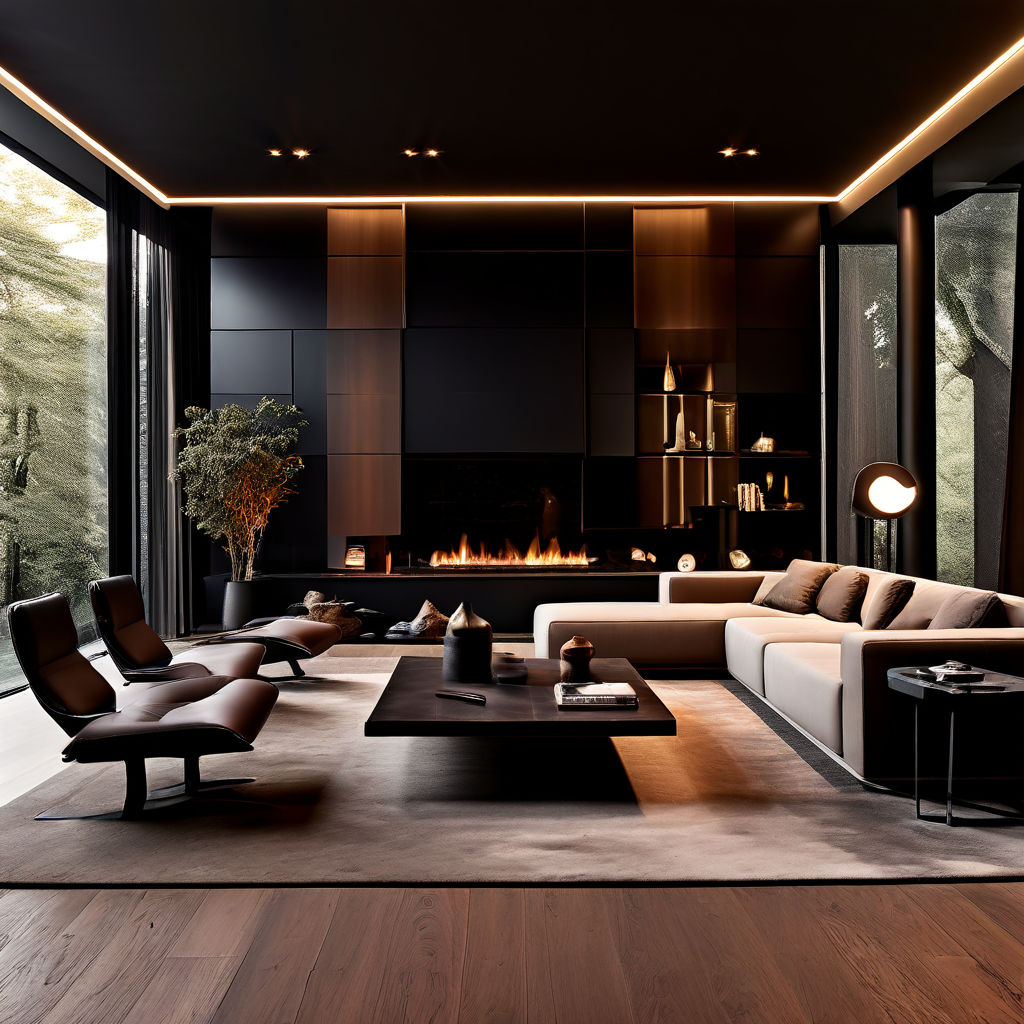 A modern sitting room by Dennis Michael - Playground