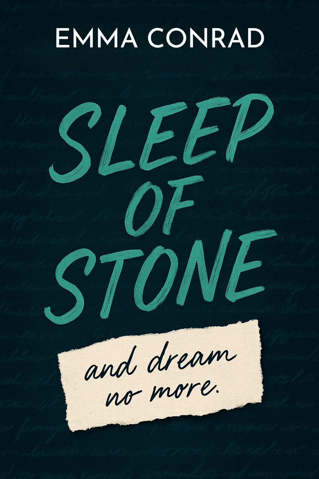 Sleep of Stone Mysterious Book Cover Design by Emma Conrad EBook Cover