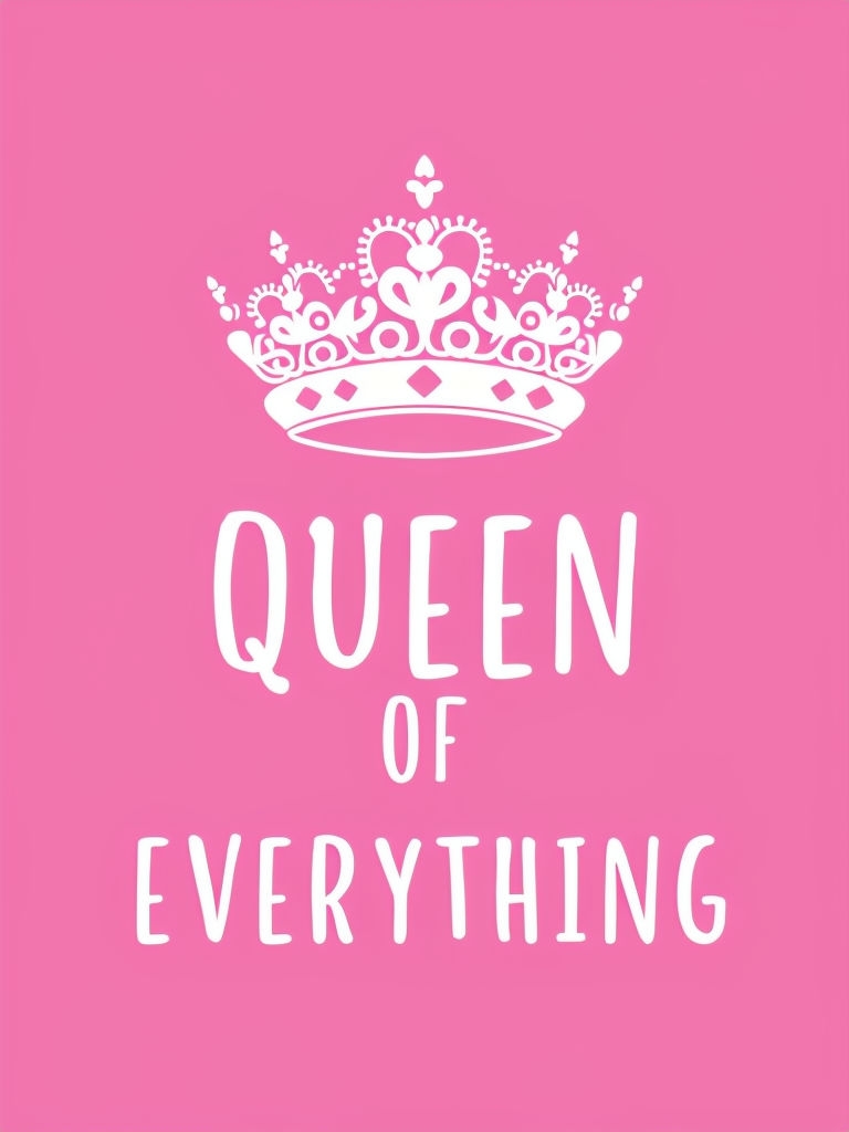 Empowering Queen of Everything Crown Design T-Shirt