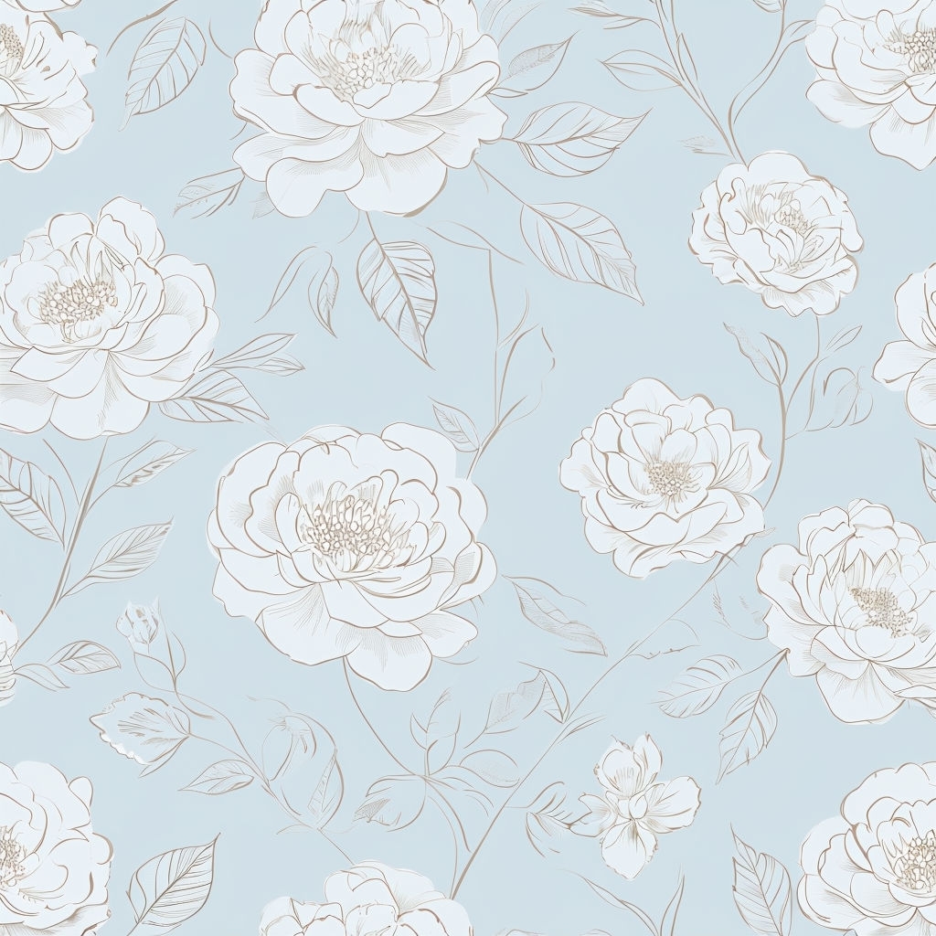 Elegant Floral Seamless Pattern Wallpaper