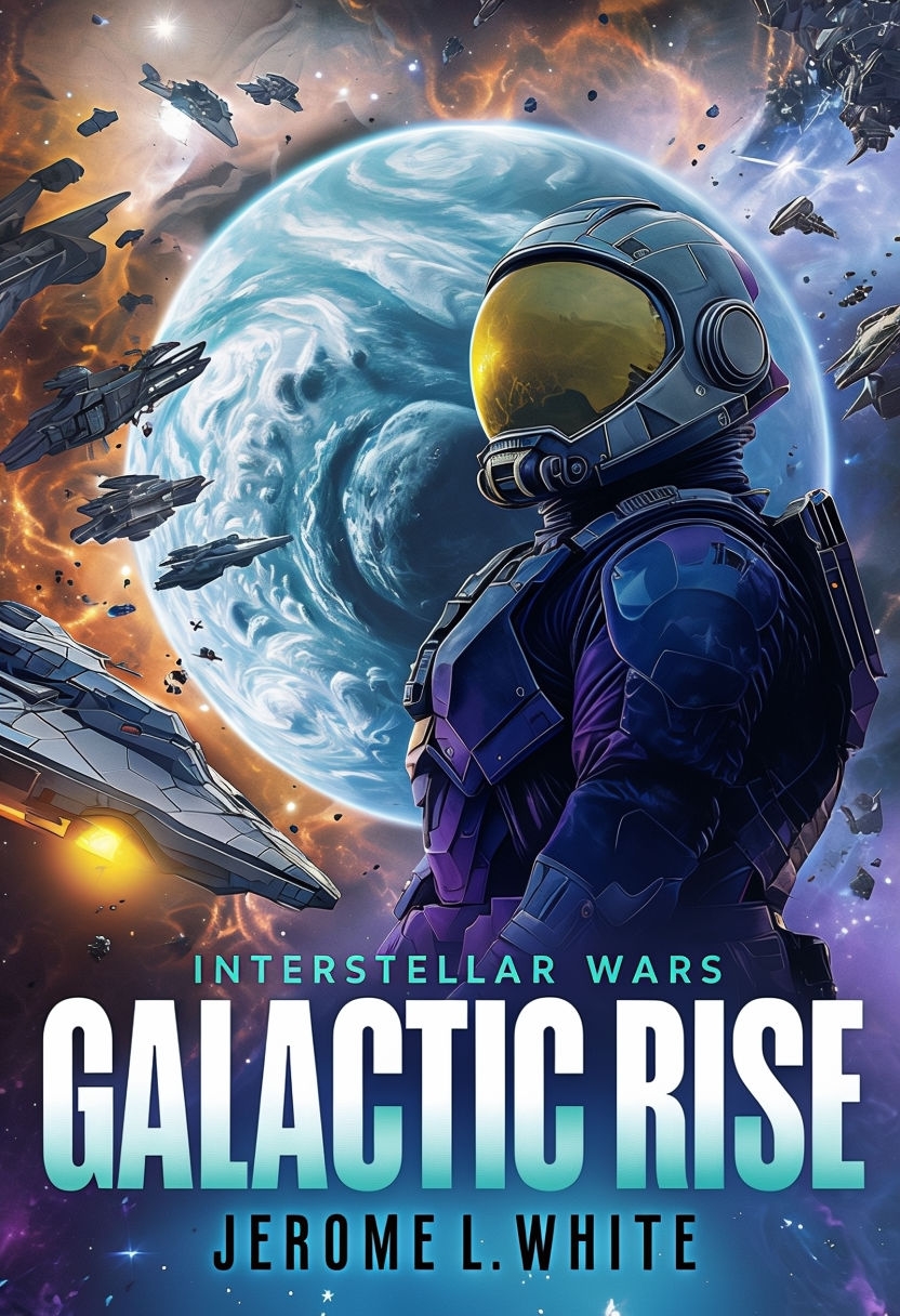 Epic Sci-Fi Galactic Rise Book Cover Design by Jerome L. White EBook Cover