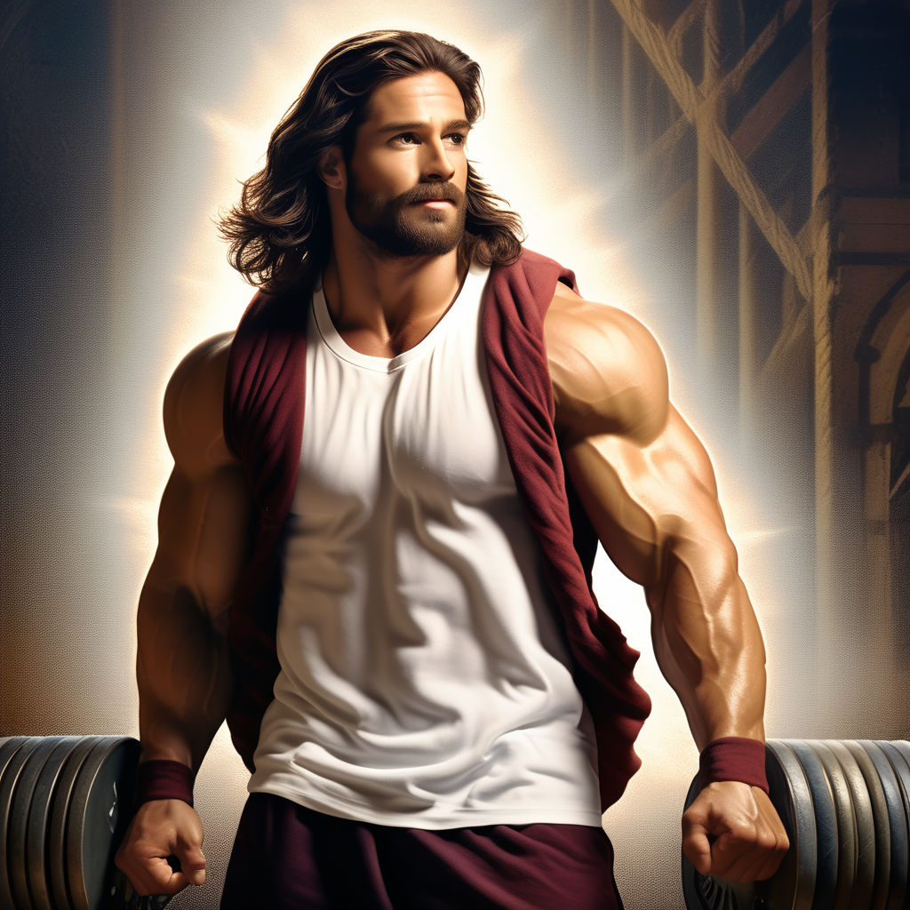 Jesus bulked up his muscles through exercise by David Lee - Playground