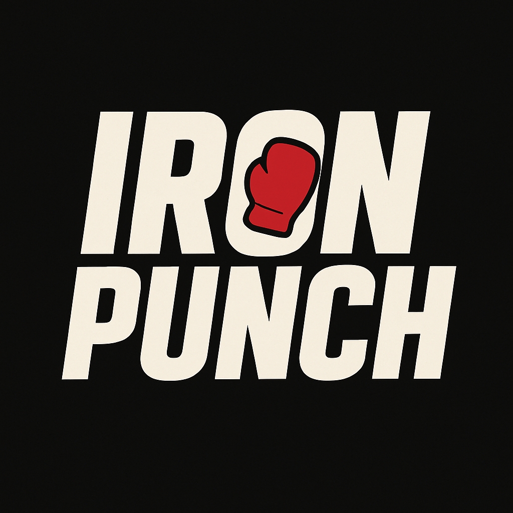 Bold Minimalist Iron Punch Boxing Glove Hat Design
