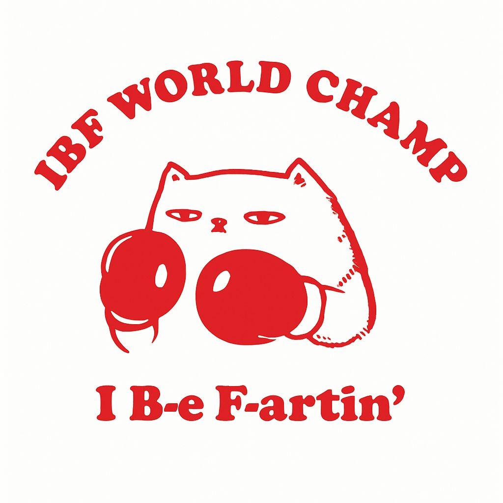 Minimalist Red Cat with Boxing Gloves T-Shirt
