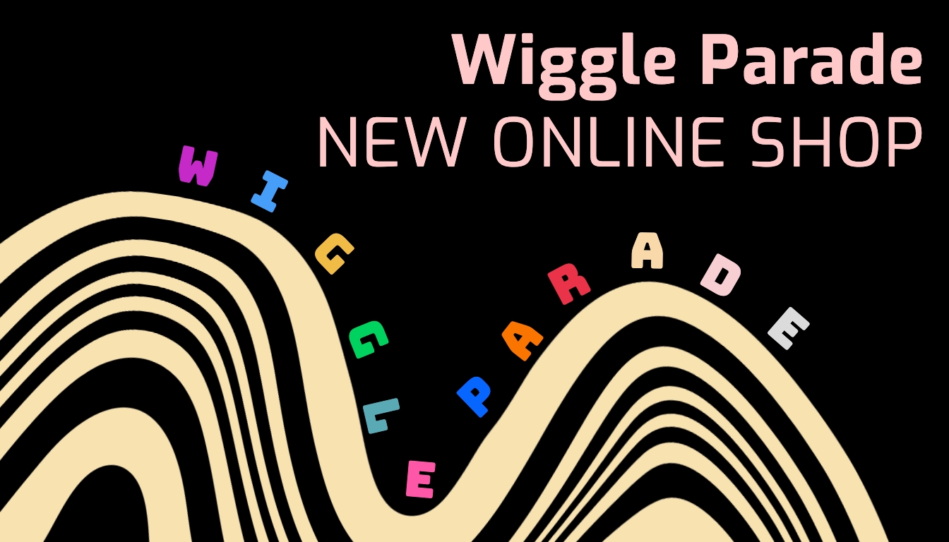 Colorful Wiggle Parade Abstract Wave Design Banner