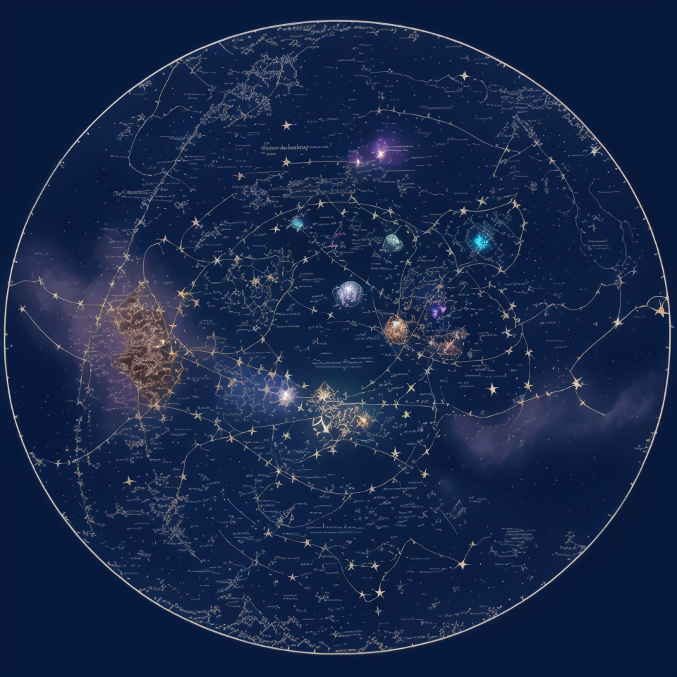 Dnd star map of a fantasy world by pedro valentino - Playground