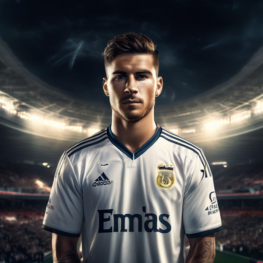 REALISTIC SUPER REALISTIC ULTRA REALISTIC 4K 8K HIGH DETAIL REAL LIFE HD TRENDING ART 16K 32K teen boy wearing white real madrid jersey in the desert drinking a plastic bottle of clean clear water