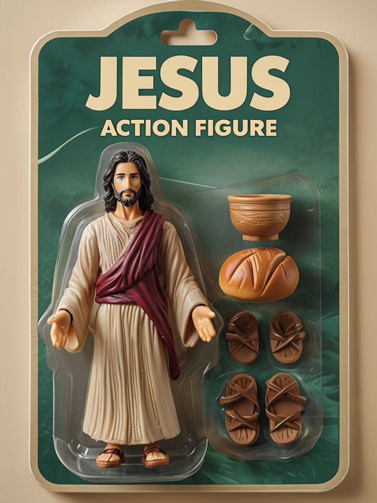 Jesus Action Figure Packaging Photography Art