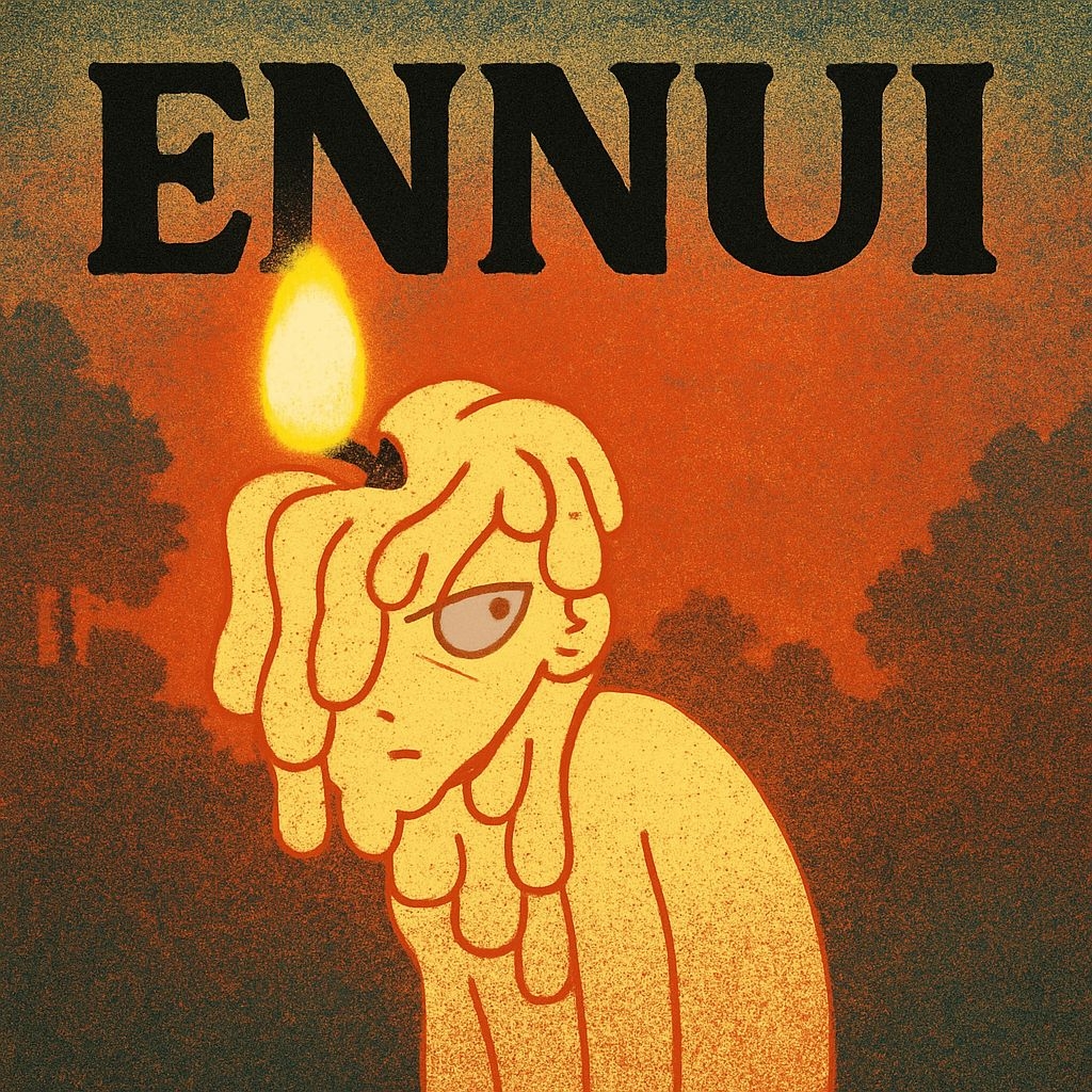 Whimsical Amber Wax Character with Candlelight Album Cover