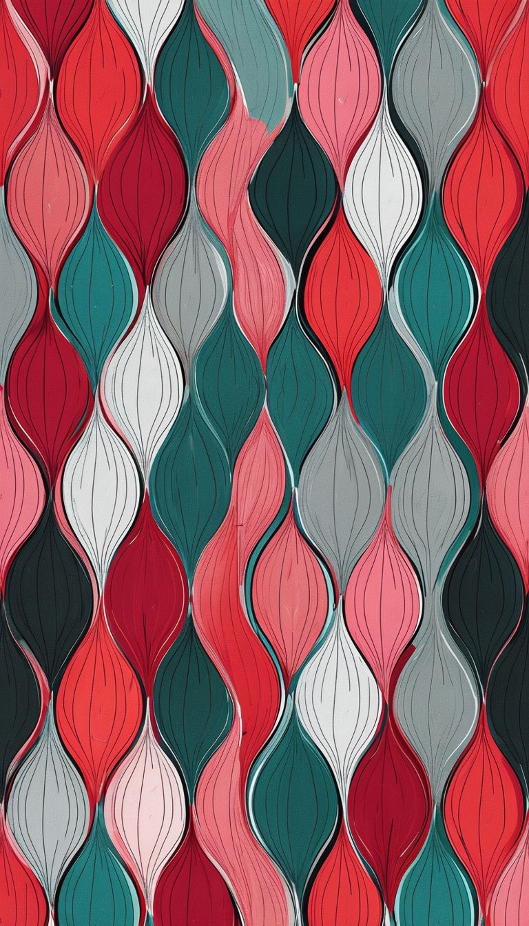 Vibrant Teardrop Pattern Design for Unique Phone Case Cover