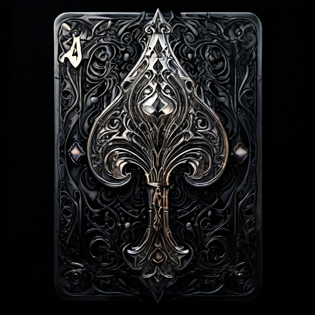 Ace of spades card with intricate gothic designs by Fai Joe Hang ...