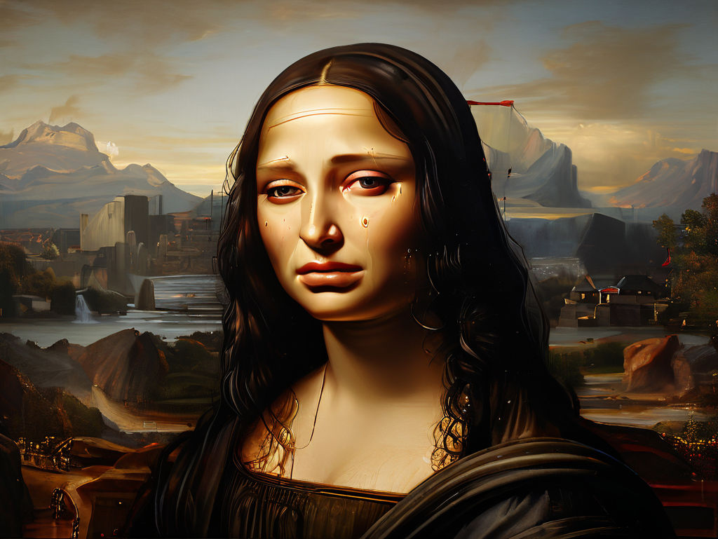 Mona Lisa crying by Iryna Bilas - Playground