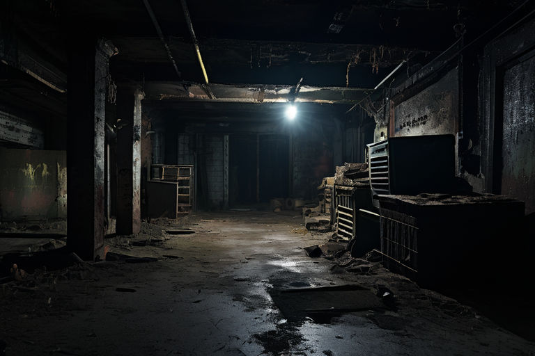 Old Dusty Creepy Empty Basement By Peter Millar - Playground