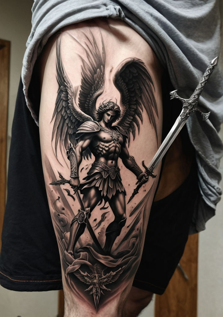 Saint Michael the Archangel by Diego Bassi - Playground