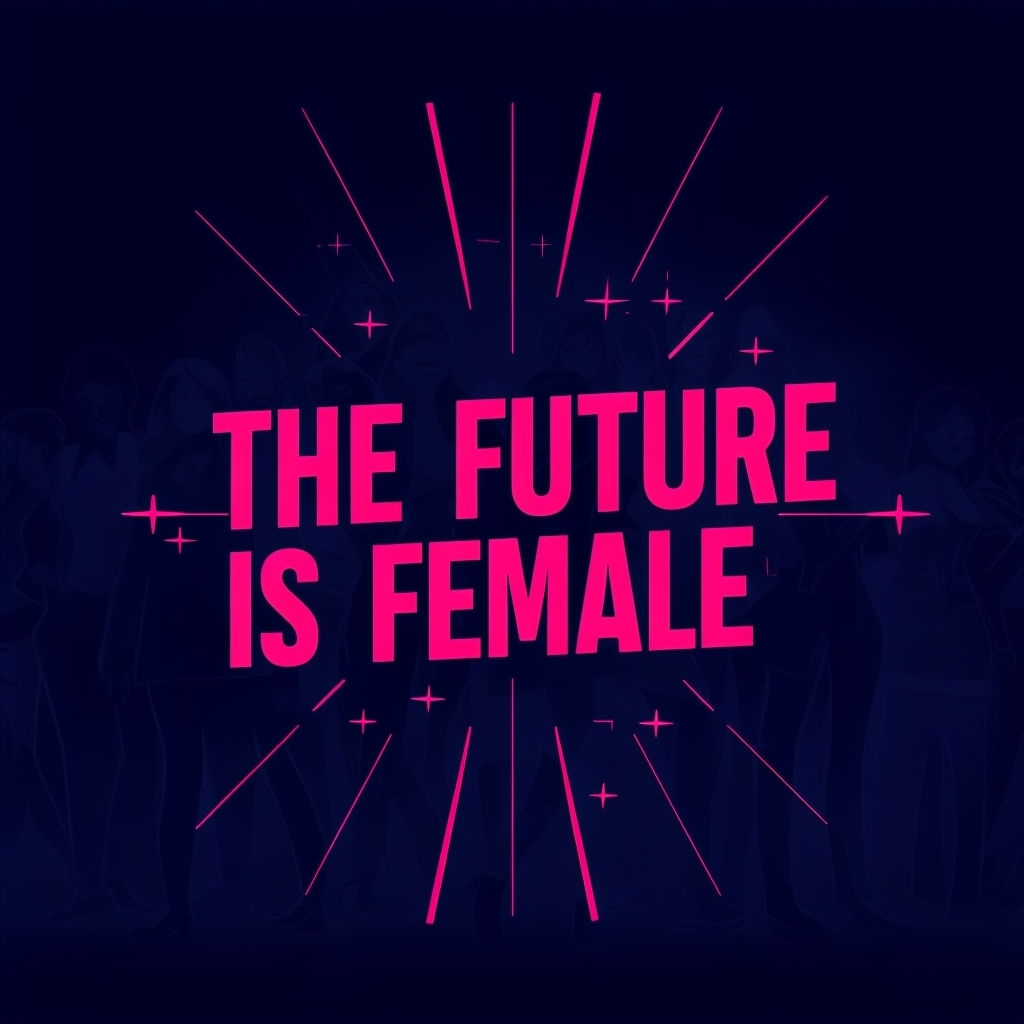 The Future is Female Empowering Design T-shirt