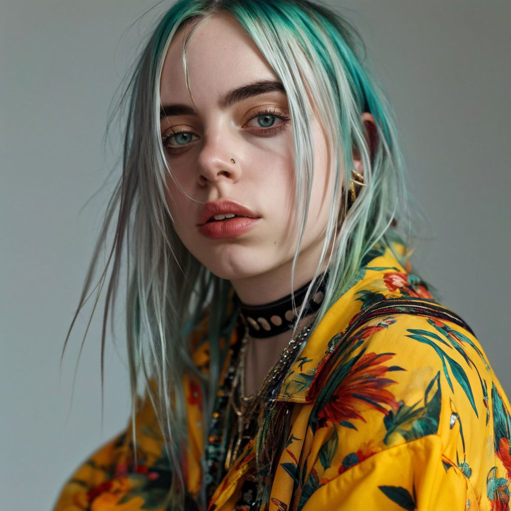 hot looking BILLIE EILISH