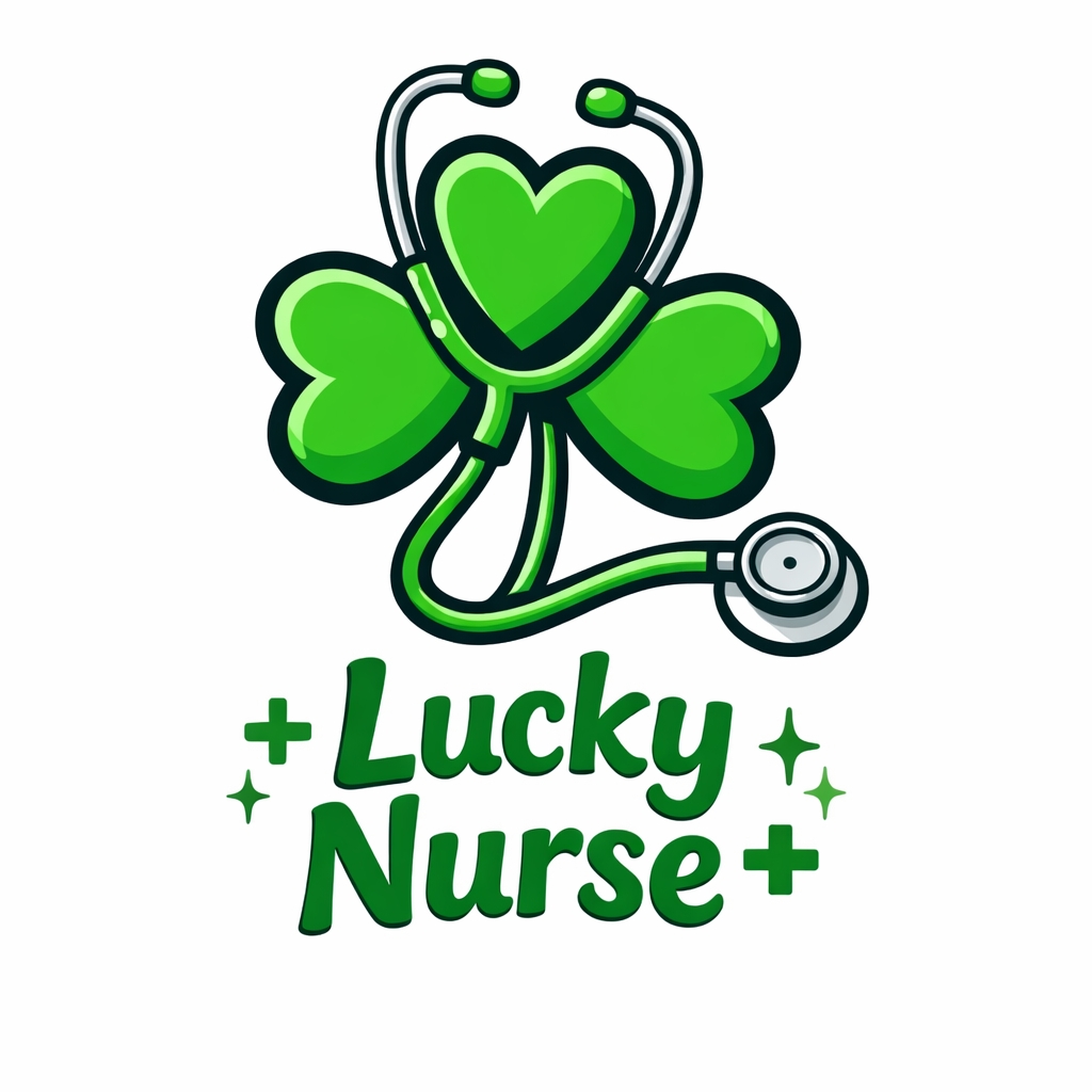 Lucky Nurse Shamrock and Stethoscope T-Shirt