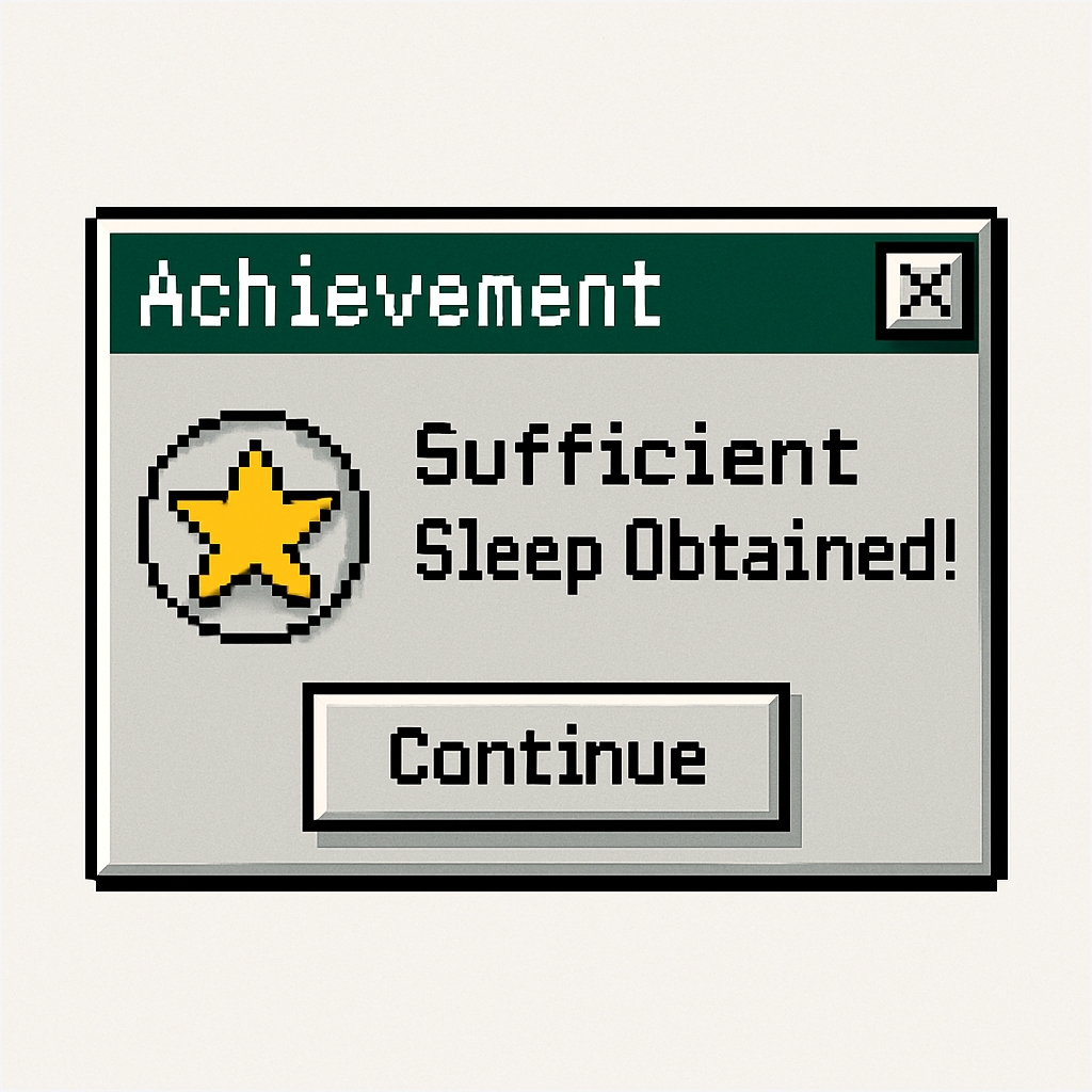 Retro Pixel Achievement Notification Window Sticker