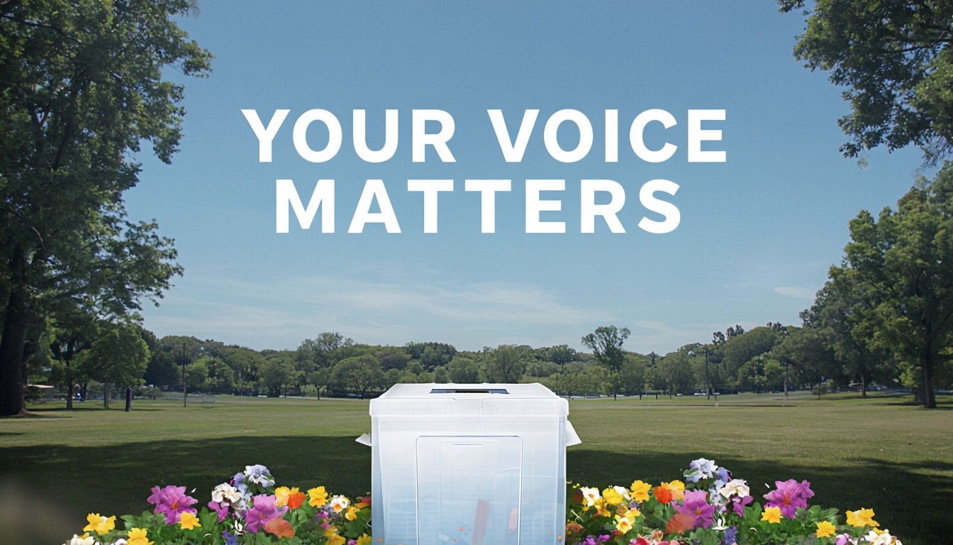 Your Voice Matters Voting Station Landscape Poster