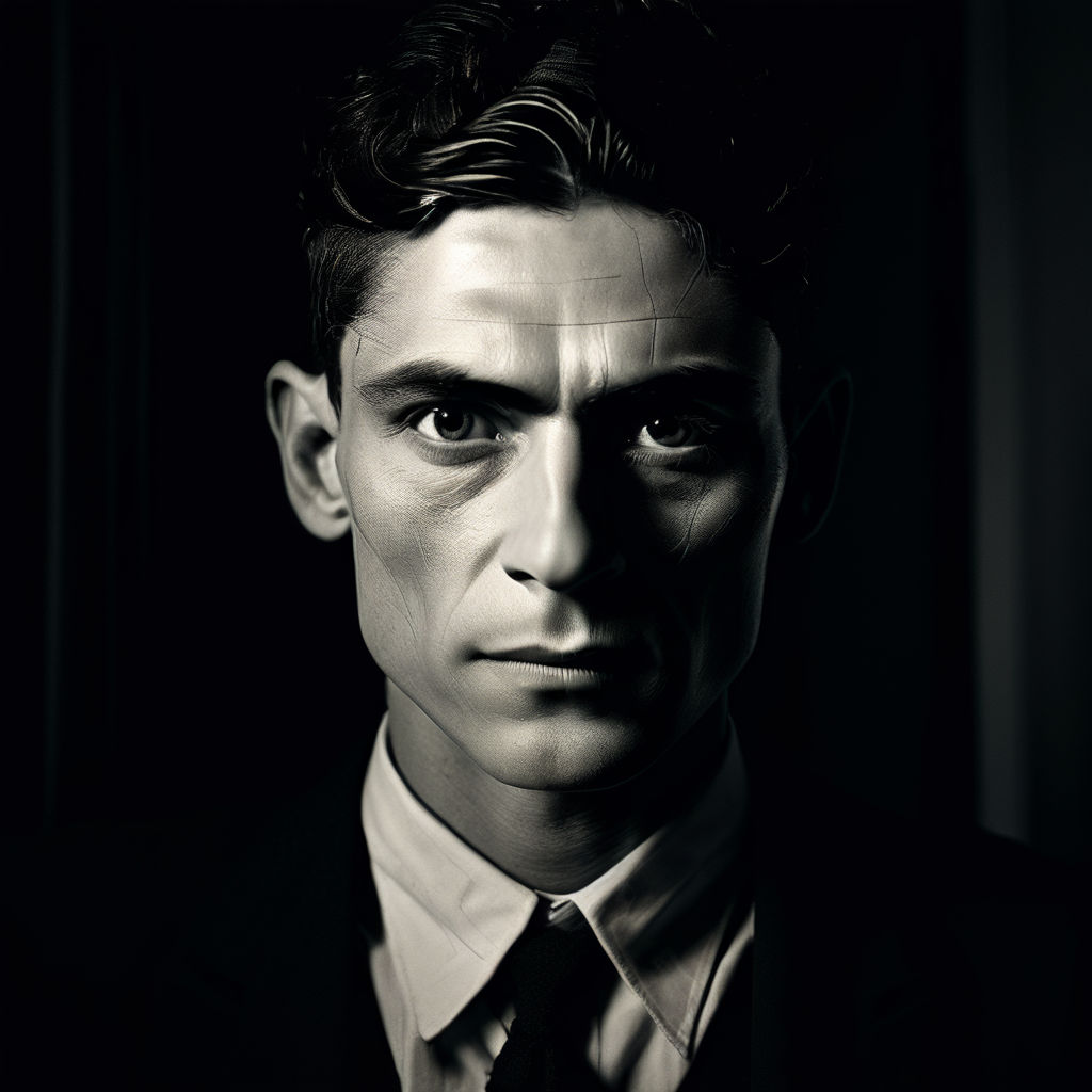 An interpretation of Franz Kafka's face by 한수아 - Playground