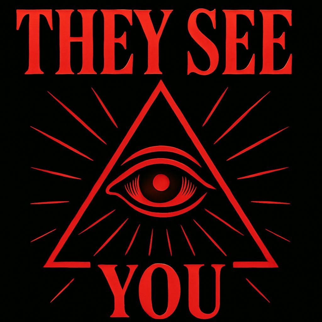 Striking All-Seeing Eye Graphic Design T-Shirt