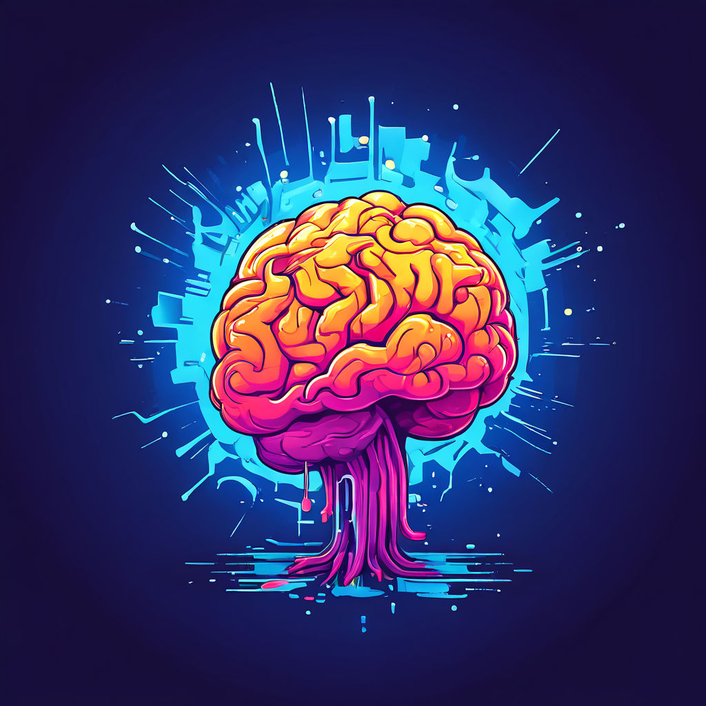 Draw brain with an graphical art type (more simple expressio... by 3729 ...