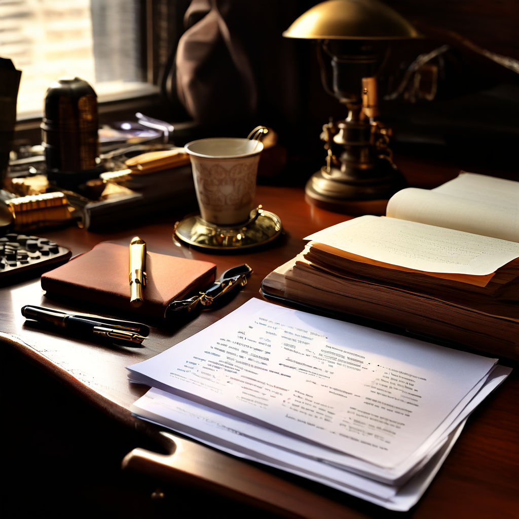 Documents on the desk by CallForwardTo - Playground