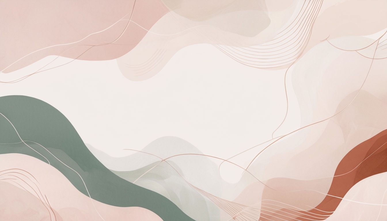 Elegant Minimalist Fluid Shapes Background in Soft Colors Virtual Backgrounds