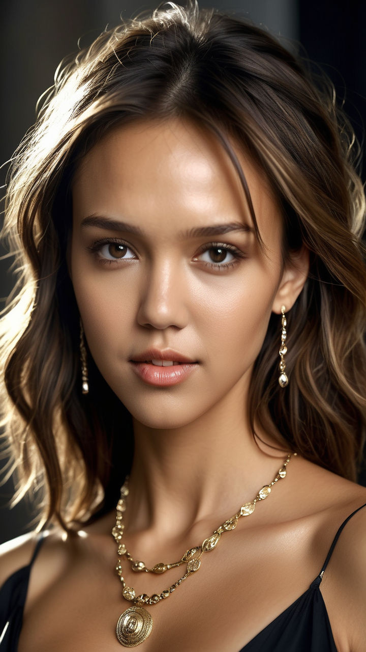 a beautiful 40-year-old woman resembling sexy jessica alba