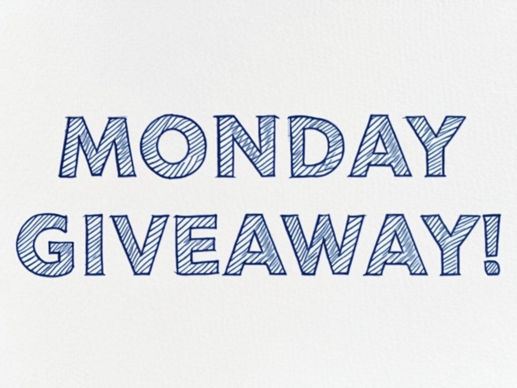 Handwritten 'MONDAY GIVEAWAY!' Text Illustration for Social Media Post